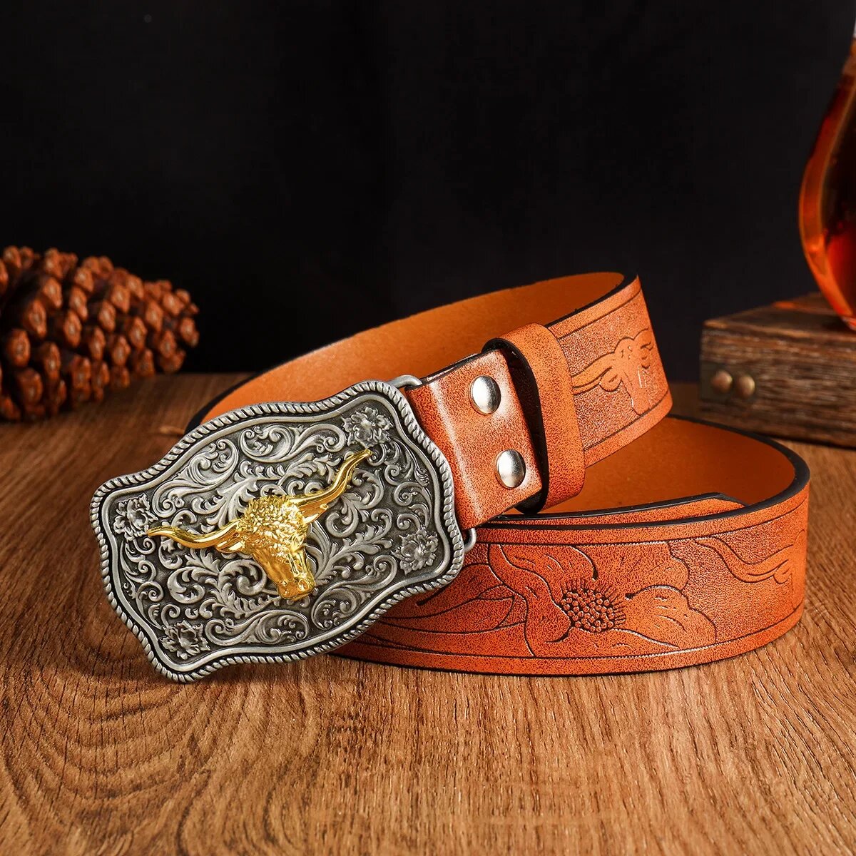 Western cowboy style men's bel - مراجعة Vintage Fashion Nz وسعره