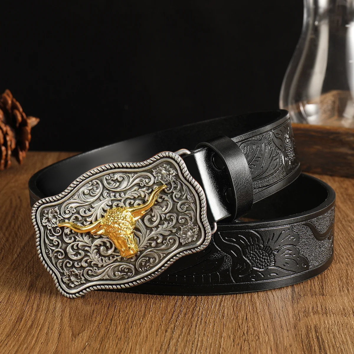Western cowboy style men's bel - مراجعة Vintage Fashion Nz وسعره