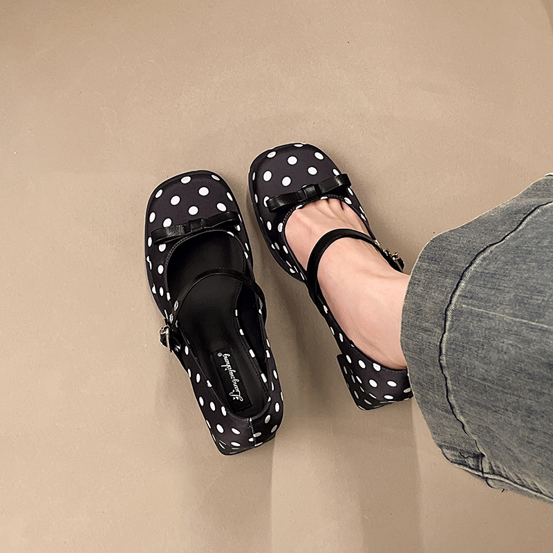 Vintage Thick Heel Polka Dot W - مراجعة Vintage Fashion Dress وسعره