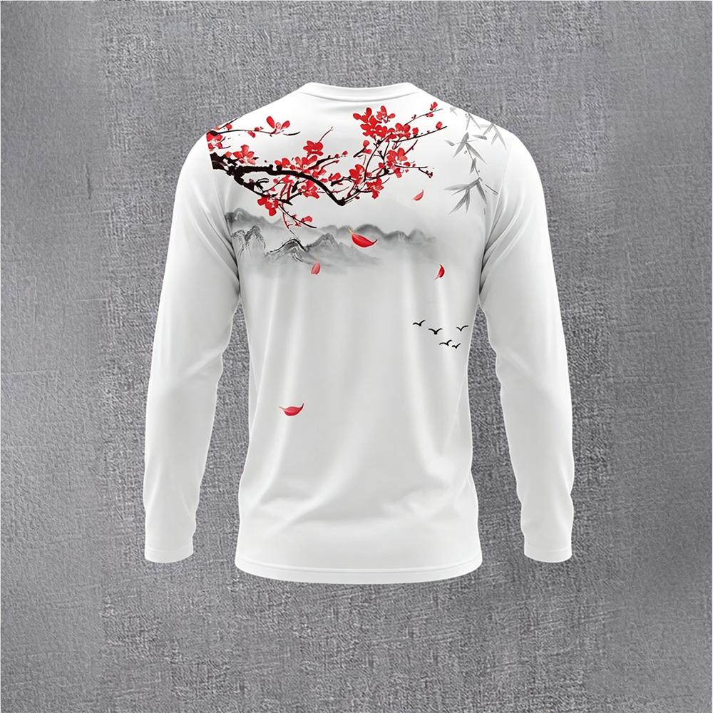 Chinese Style Ink Plum Blossom - مراجعة Vintage Fashion For Men وسعره