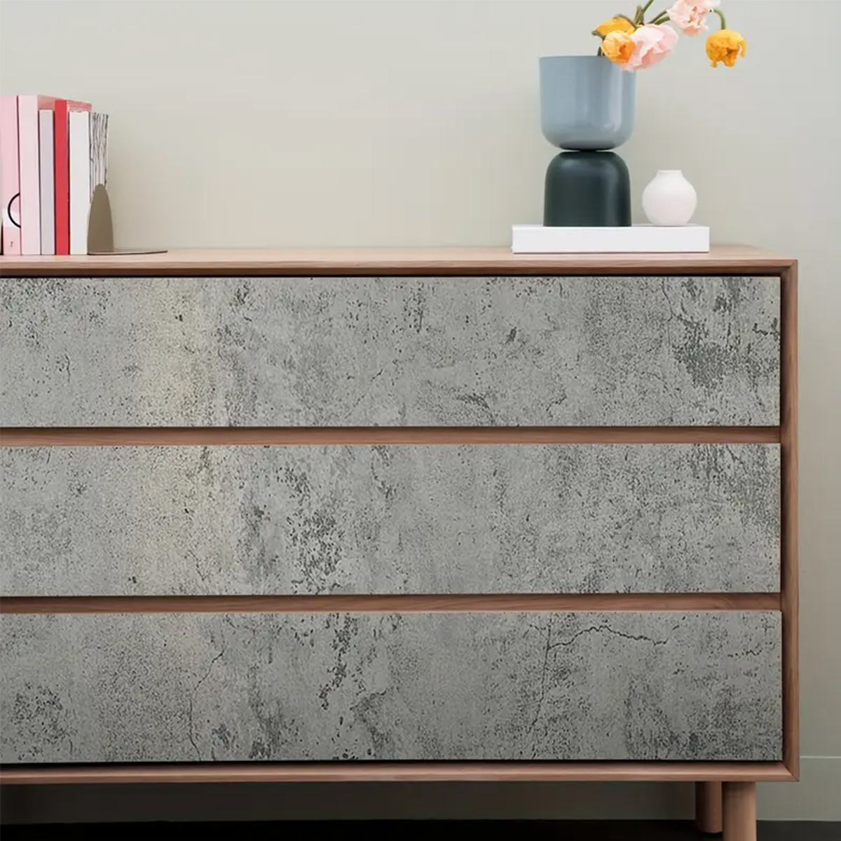 Grey Self-Adhesive Wallpaper 5 - مراجعة Vintage Fashion Wallpaper وسعره