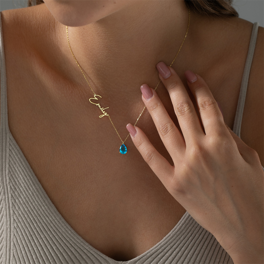 Handmade Teardrop Stone Neckla - مراجعة Vintage Fashion Guild وسعره
