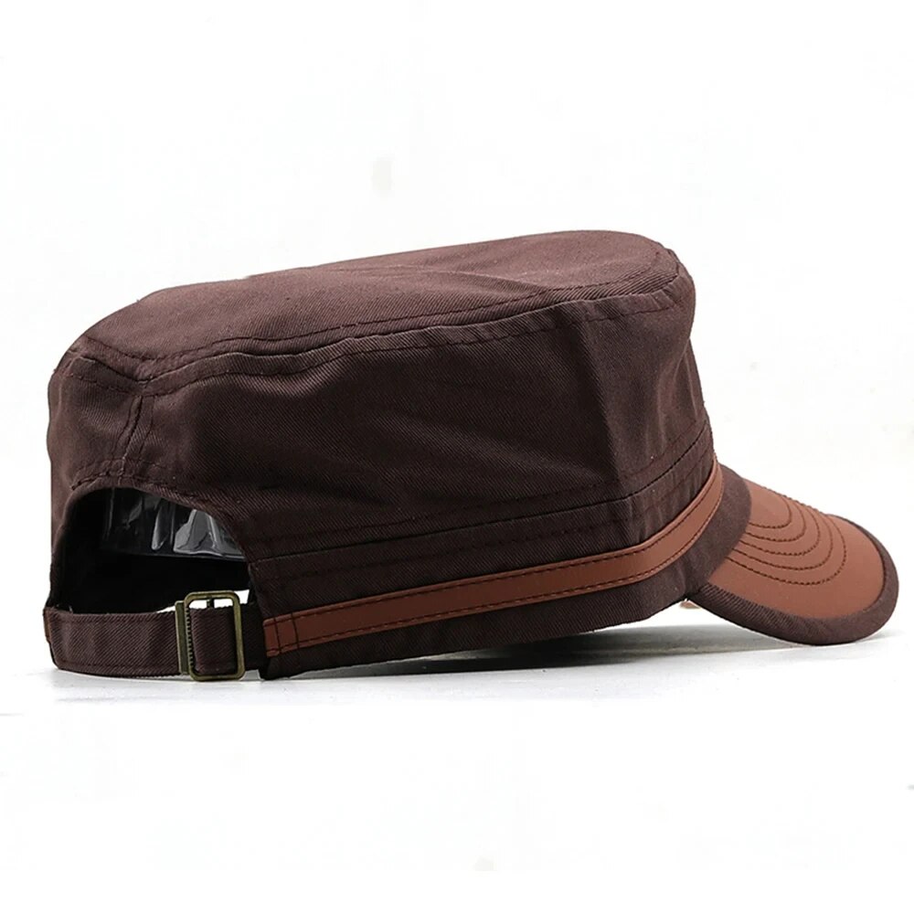 Casual Cadet Hat Man Flat Top  - مراجعة Vintage Fashion Hats وسعره