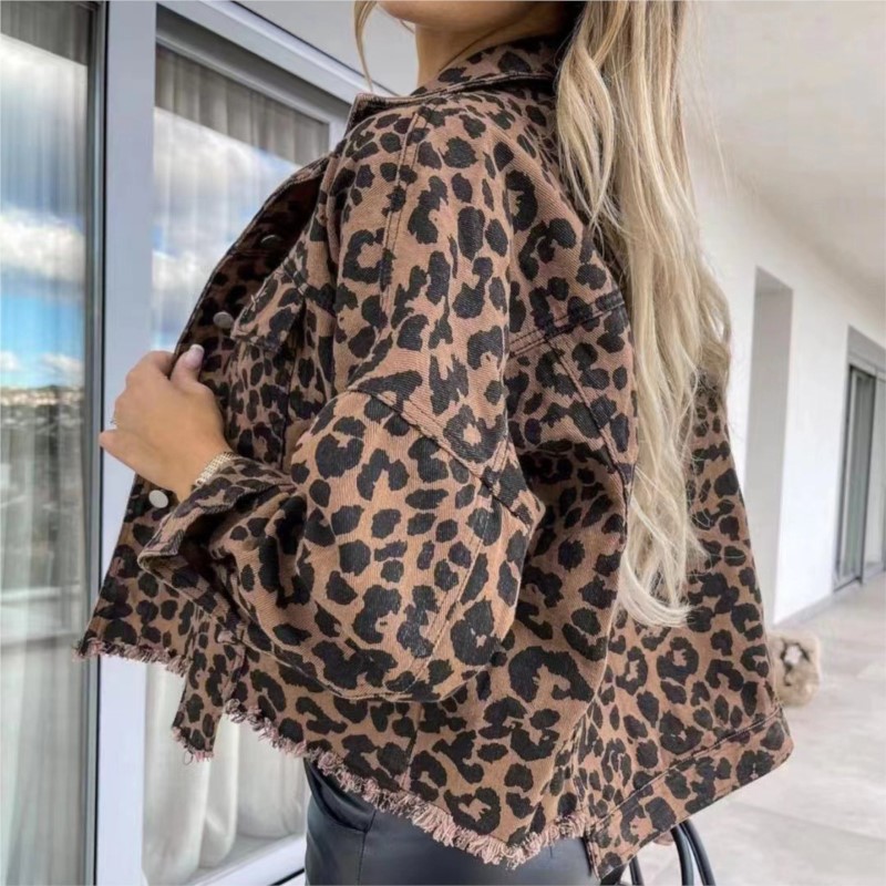 Spring Autumn Vintage Leopard  - مراجعة Vintage Fashion Style Female وسعره