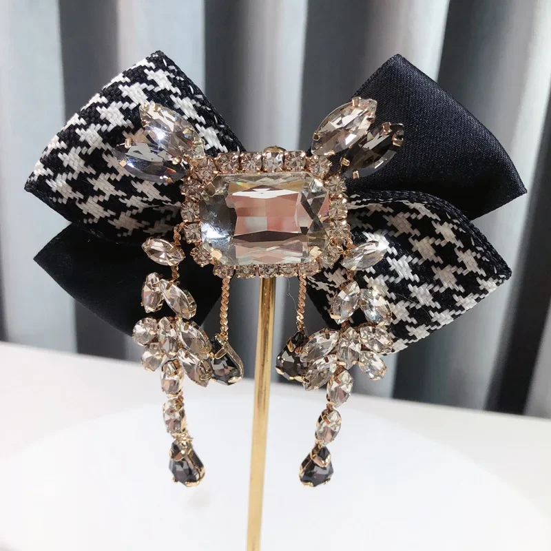 New Fabric Bowknot Brooch Rhin - مراجعة Vintage Fashion Style Female وسعره