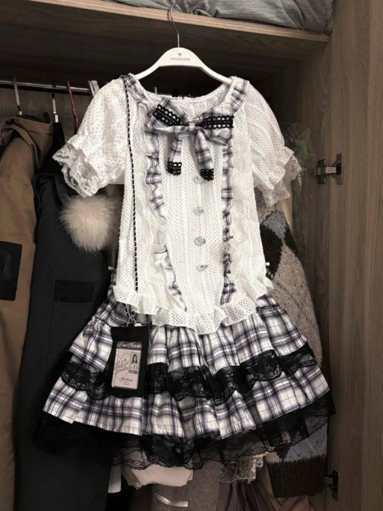 Japanese Sweet Preppy Style 2  - مراجعة Vintage Fashion Style Female وسعره