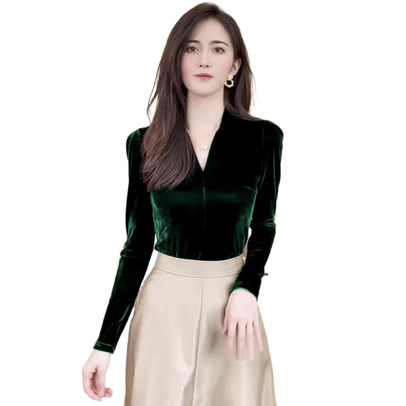 Fashion elegant V-neck long sl - مراجعة Vintage Fashion Streetwear وسعره