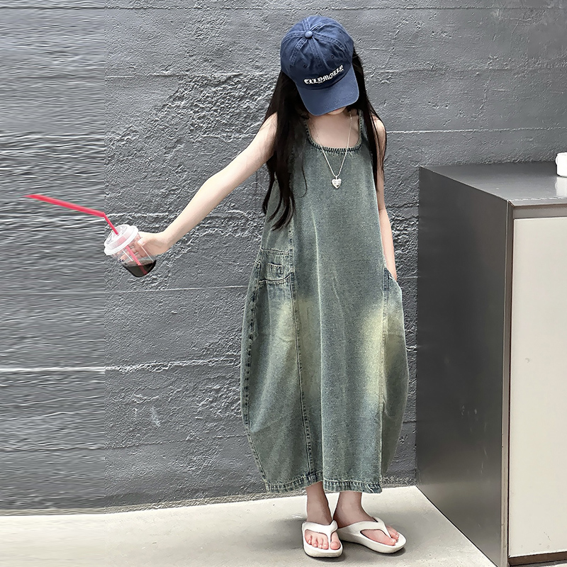Vintage Blue Children Girls Hi - مراجعة Vintage Fashion Streetwear وسعره