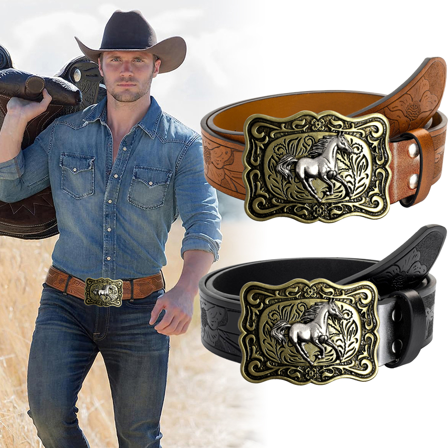 Quality men's leather belt gol - مراجعة Vintage Fashion Nz وسعره