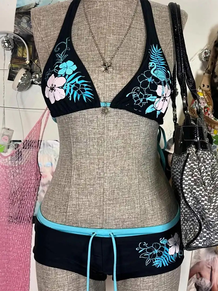 Vintage Flower print Cutie set - مراجعة Vintage Fashion Style Female وسعره