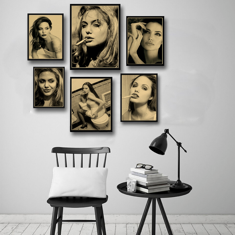 Angelina Jolie Vintage Poster  - مراجعة Vintage Fashion Wallpaper وسعره