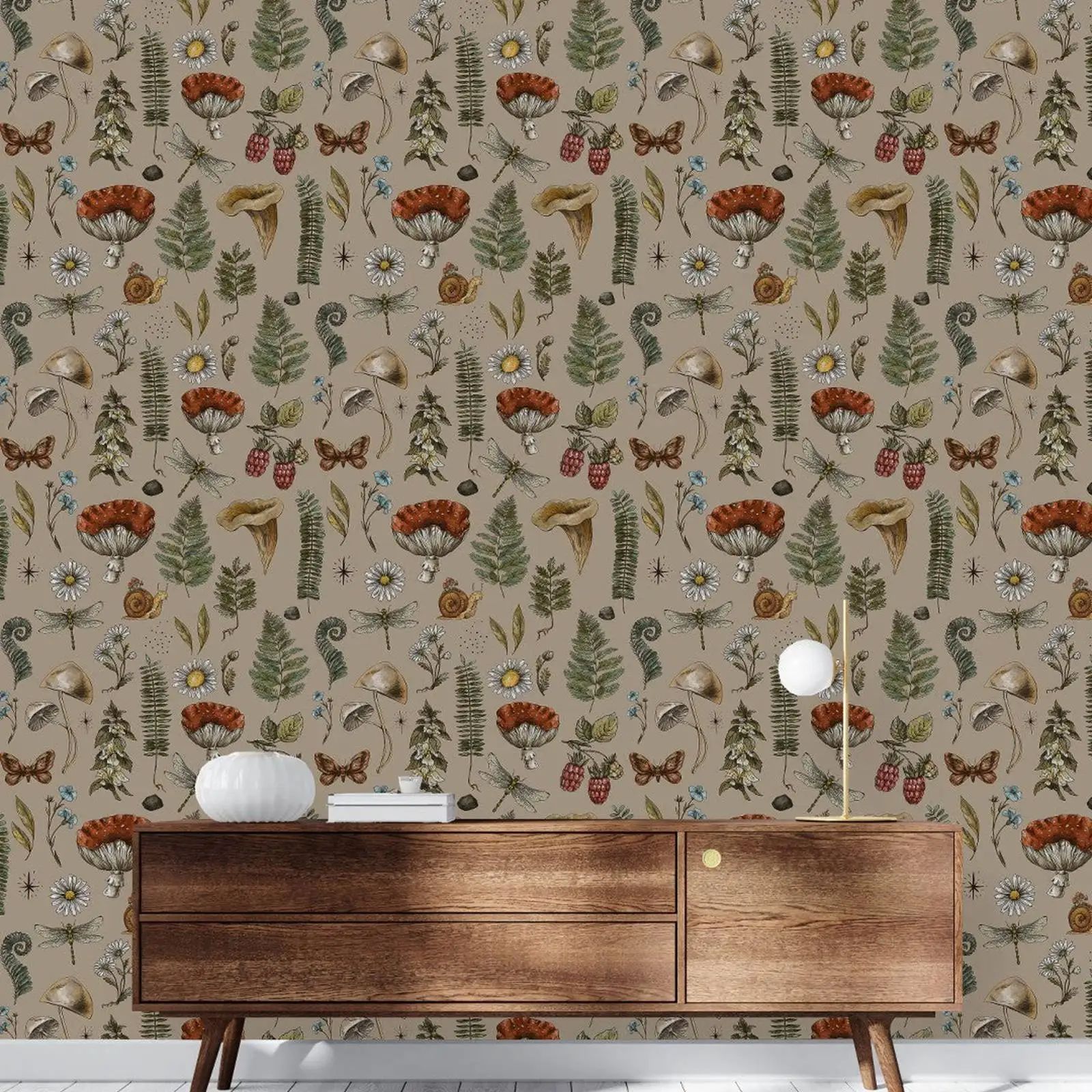 Vintage Woodland Nature Wallpa - مراجعة Vintage Fashion Wallpaper وسعره