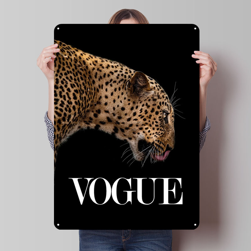 Vogue Fashion Poster Metal Sig - مراجعة Vintage Vogue Fashion Poster وسعره
