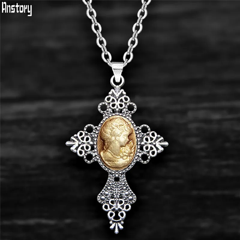 Vintage Look Cross Pendant Lad - مراجعة Vintage Fashion Looks وسعره