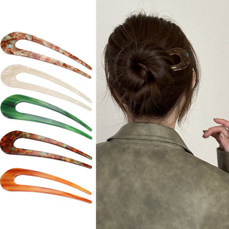 U-shaped Female Hairpin Fashio - مراجعة Vintage Fashion Style Female وسعره