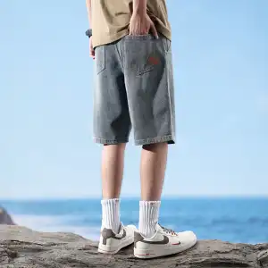 Men's Star Pattern Denim Short - مراجعة Vintage Fashion Patterns وسعره