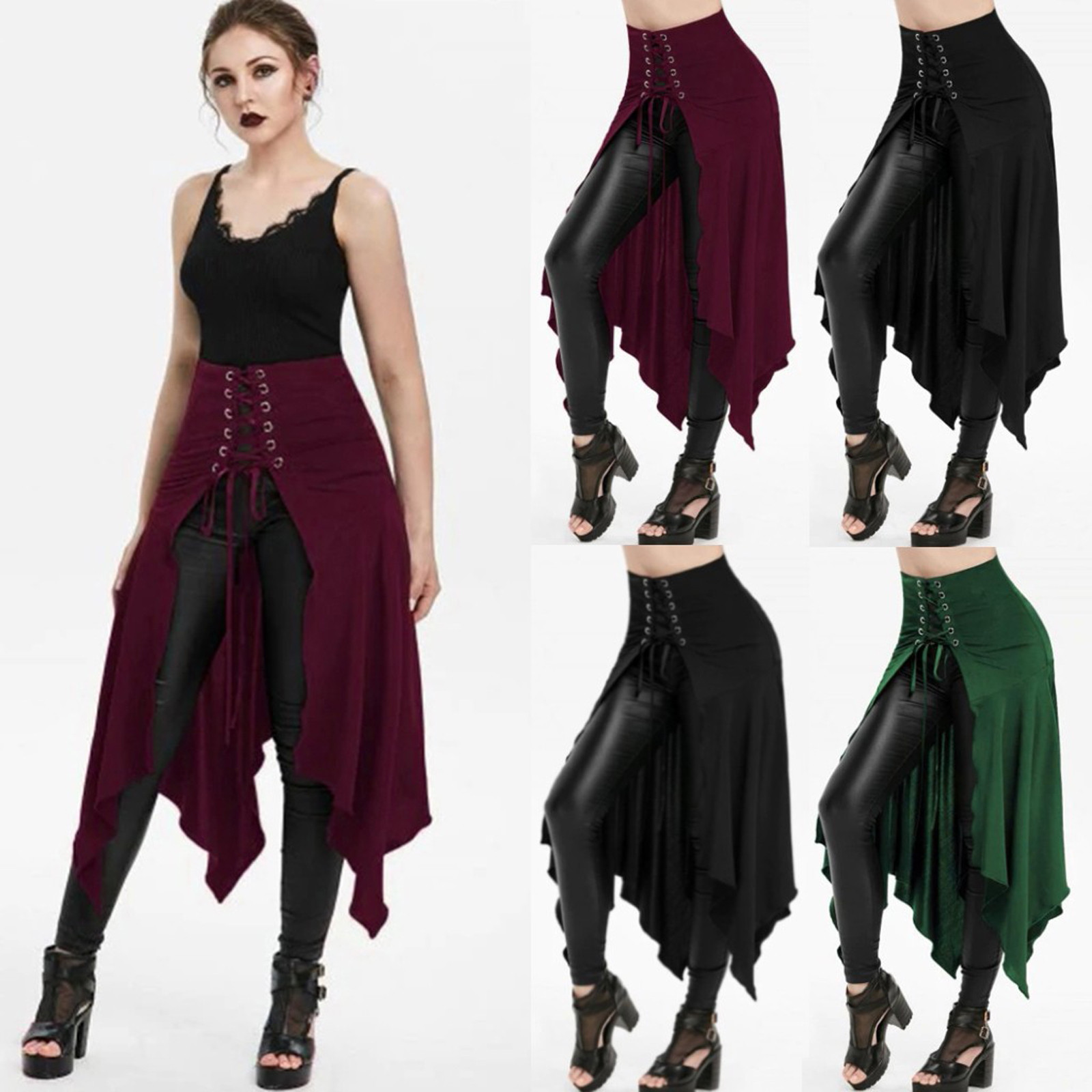 Gothic Skirt Black Medieval Vi - مراجعة Vintage Fashion Dress وسعره